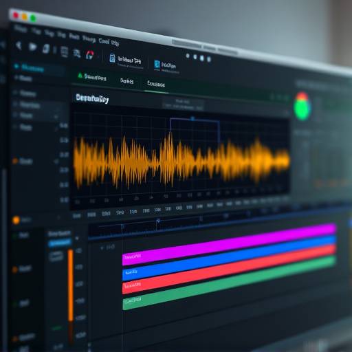 An audio editing software interface, displaying waveform visualization and editing tools.